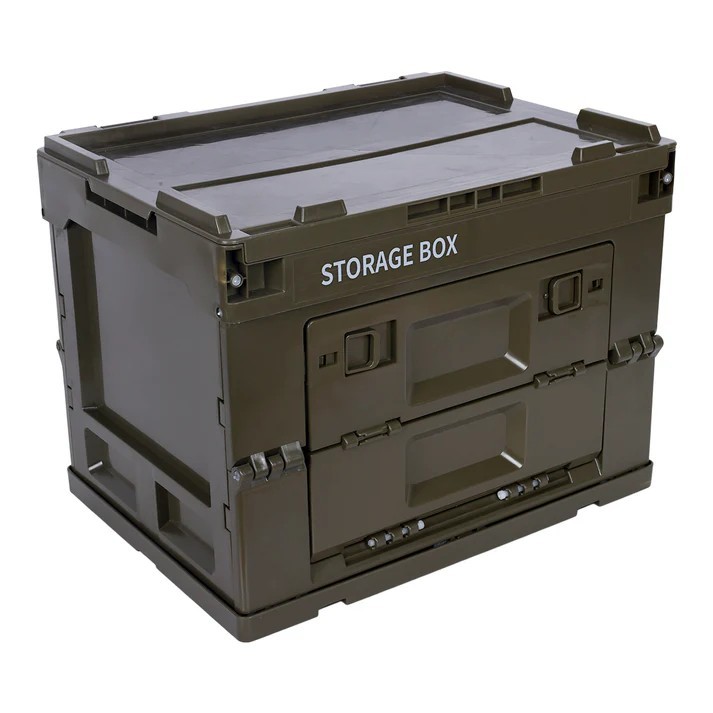 SINT Folding Storage Box,Portable, Collapsible with Lid,For Home & Camping Use
