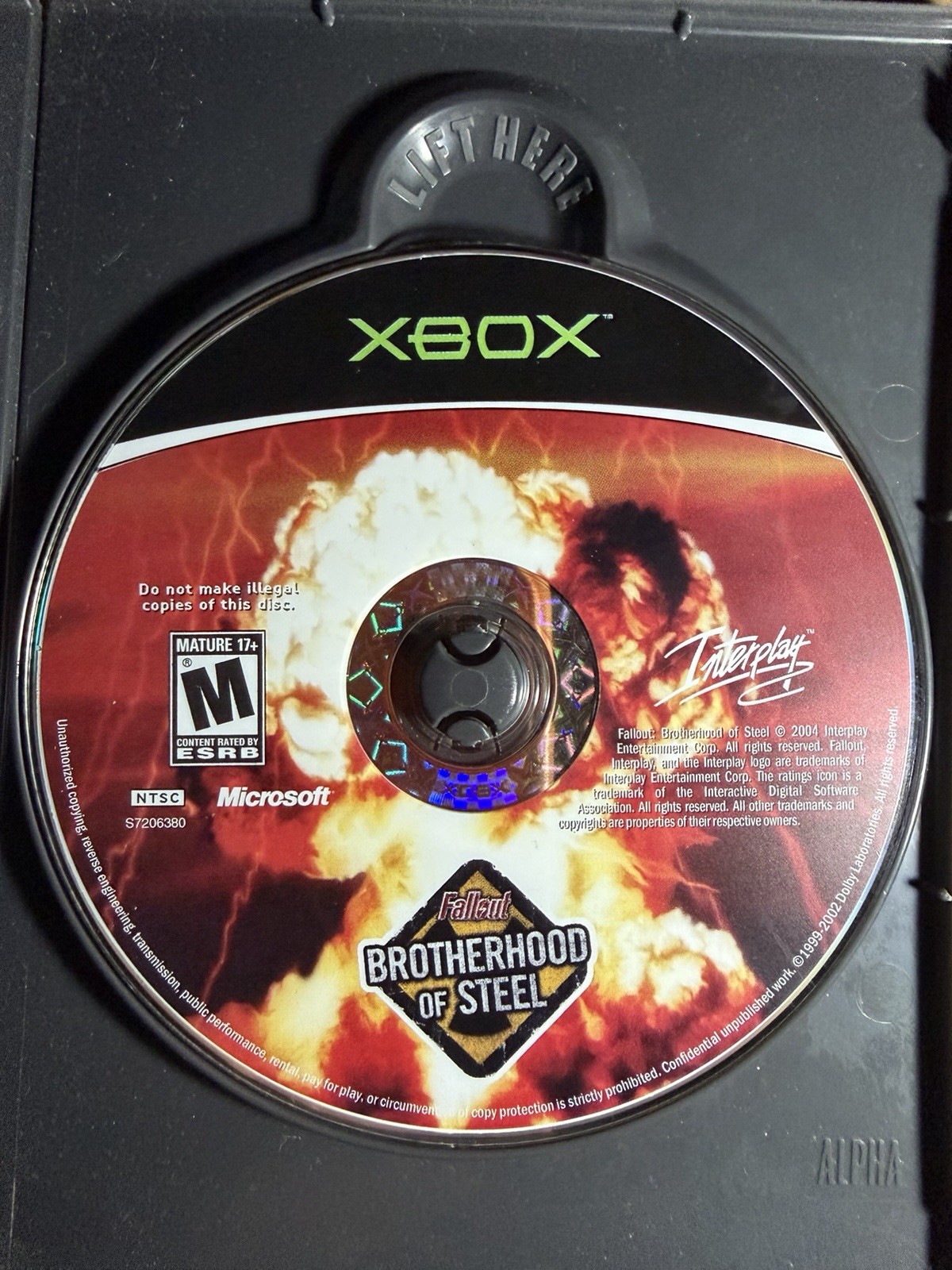 Fallout Brotherhood of Steel Xbox Disc Only TESTED WORKING Fallout Brotherhood of Steel Xbox Disc Only TESTED WORKING