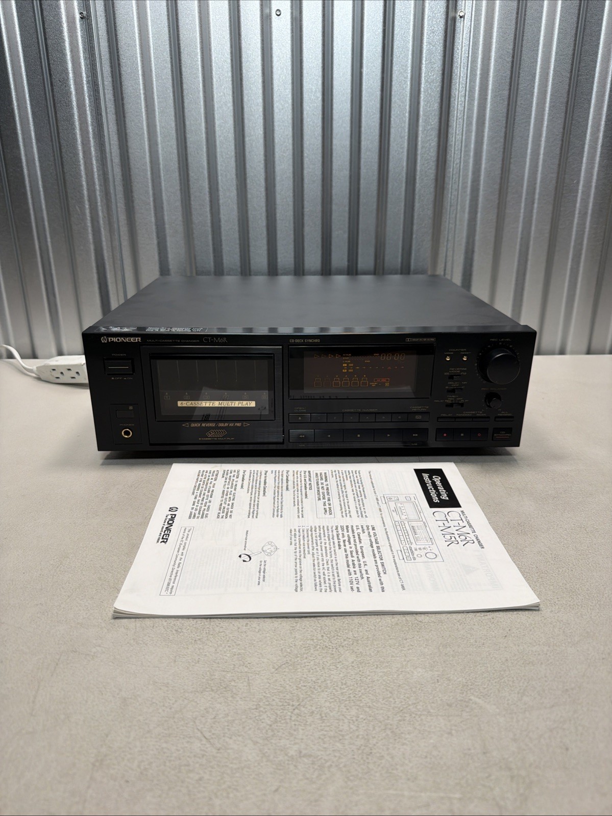 Pioneer CT-M6R Multi 6-Cassette Changer w/ Manual - Working