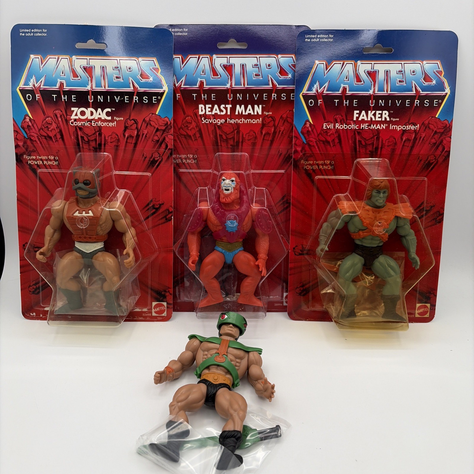 2000 Limited Reissue MOTU Zodac Beast Man Faker TriKlops Open Box