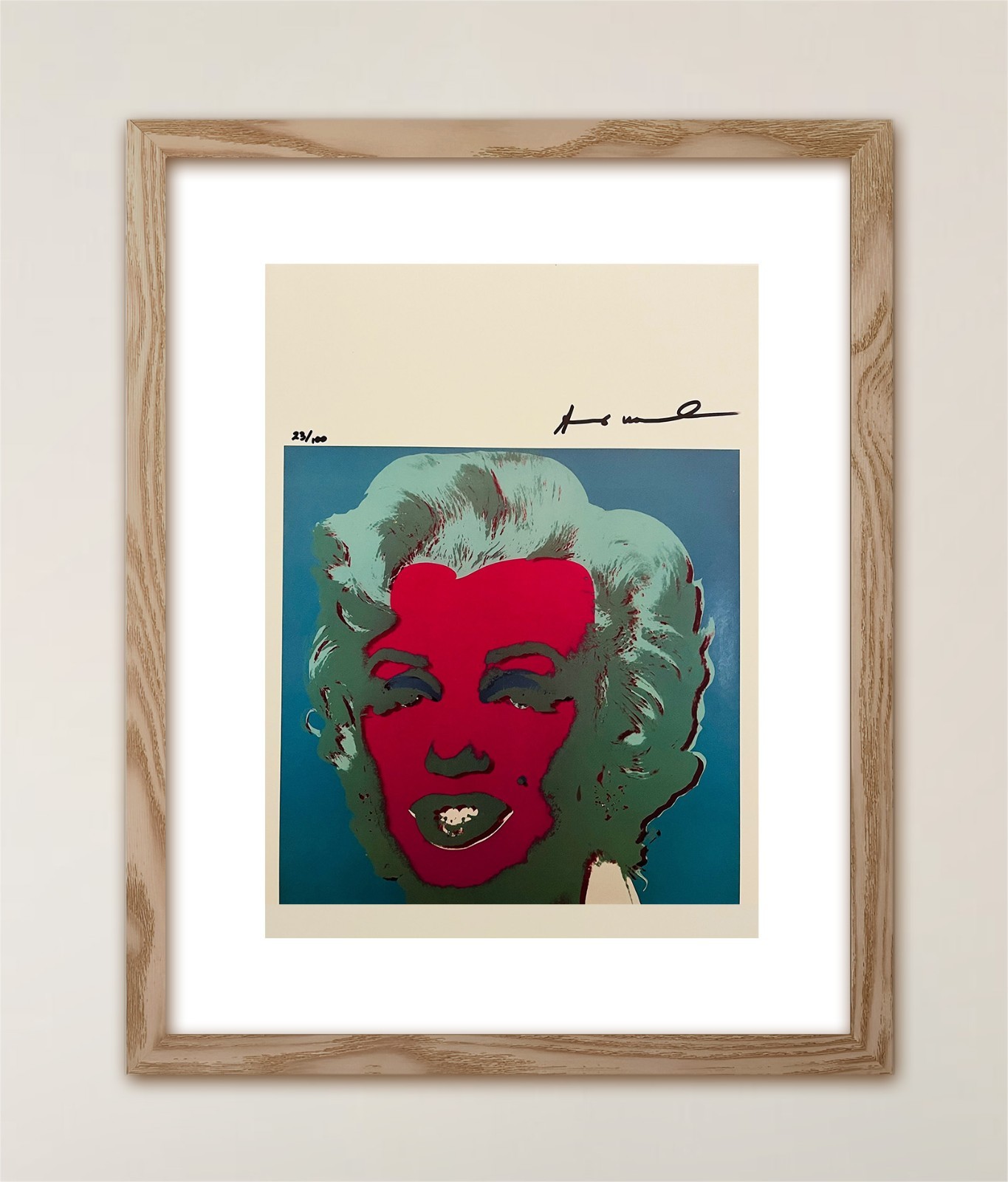 Andy Warhol, Original Signed Print with COA and $3,500 Appraisal.*