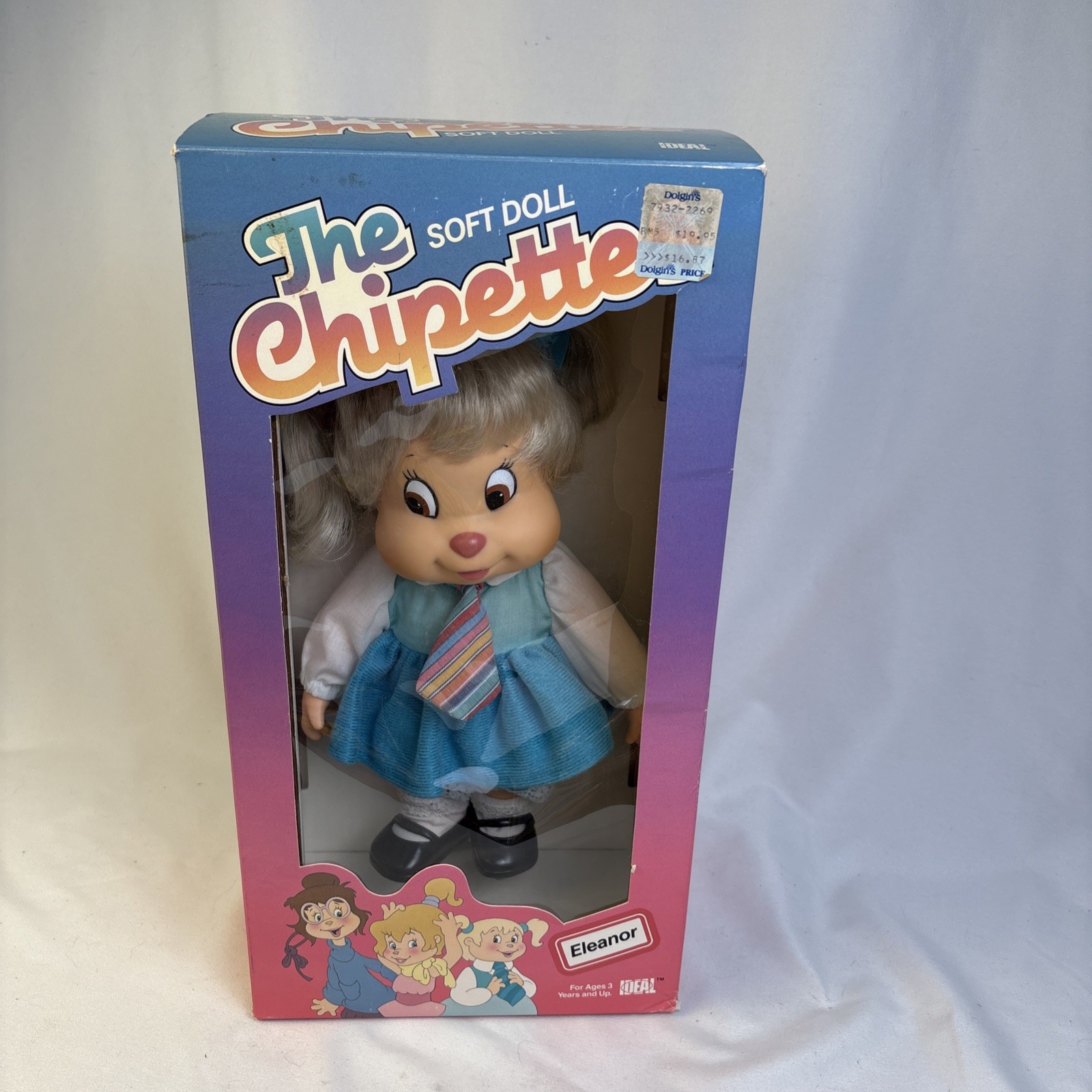 Vintage 1985 Ideal Chipette Soft Vinyl Eleanor Doll - NIB