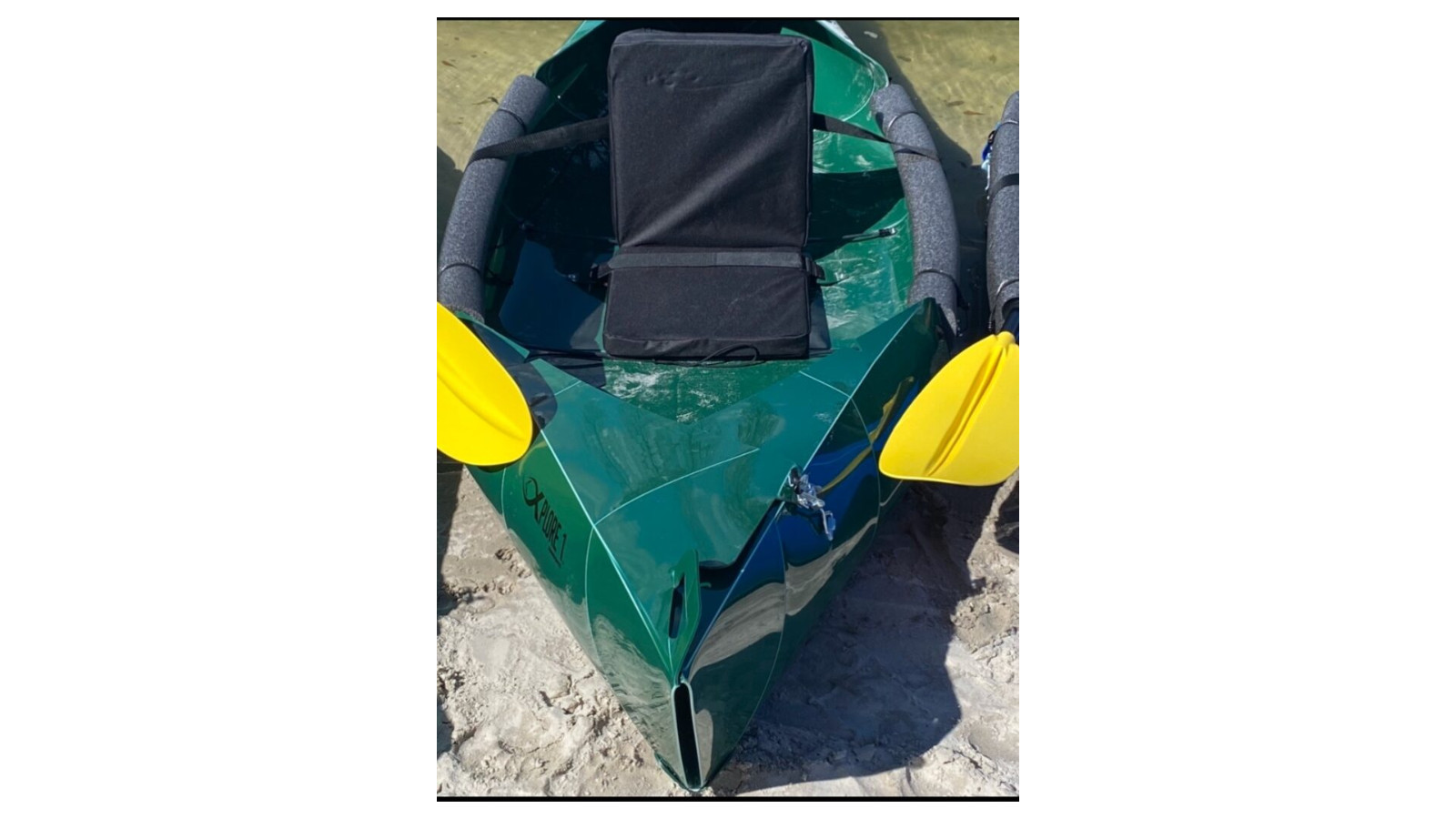 Foldable Kayak 10ft, 28lbs, 250 cap (no seat) - Dark Green 