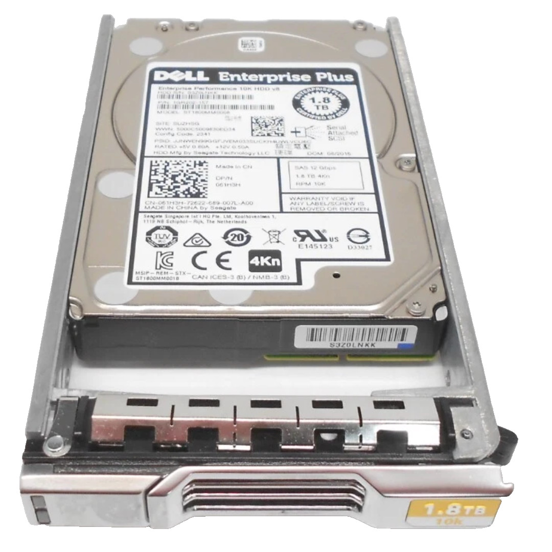 Dell 61H3H 061H3H 1.8TB 10K SAS 12Gbps 2.5\