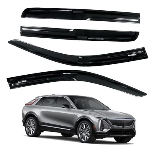  Rain Guards for Cadillac Lyriq 2023-2025, for cadillac lyriq 2023-2025 Black
