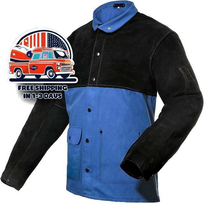 Chaquetas de soldadura de algodón resistentes al fuego, de calidad y duraderas Chaquetas de soldadura de algodón resistentes al fuego, de calidad y duraderas