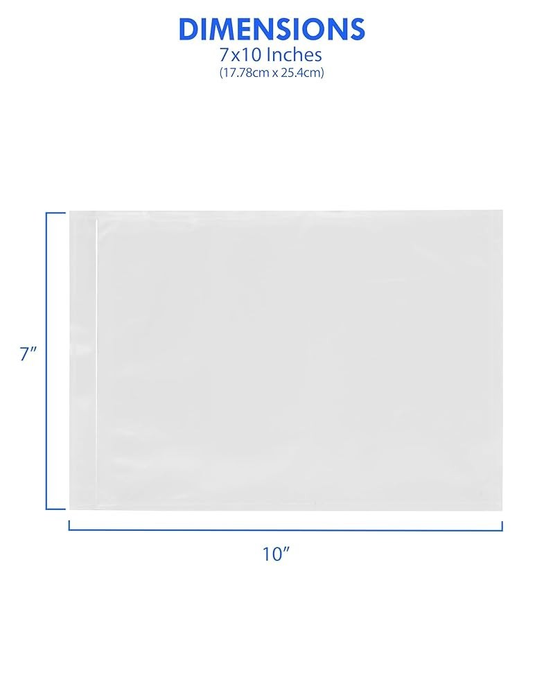 1000 Clear Packing List Envelope Plain face 7