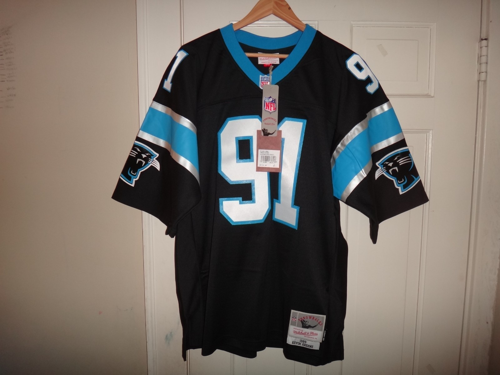 Men's Kevin Greene 1996 Mitchell & Ness Panthers Throwback Legacy Jersey NWT
