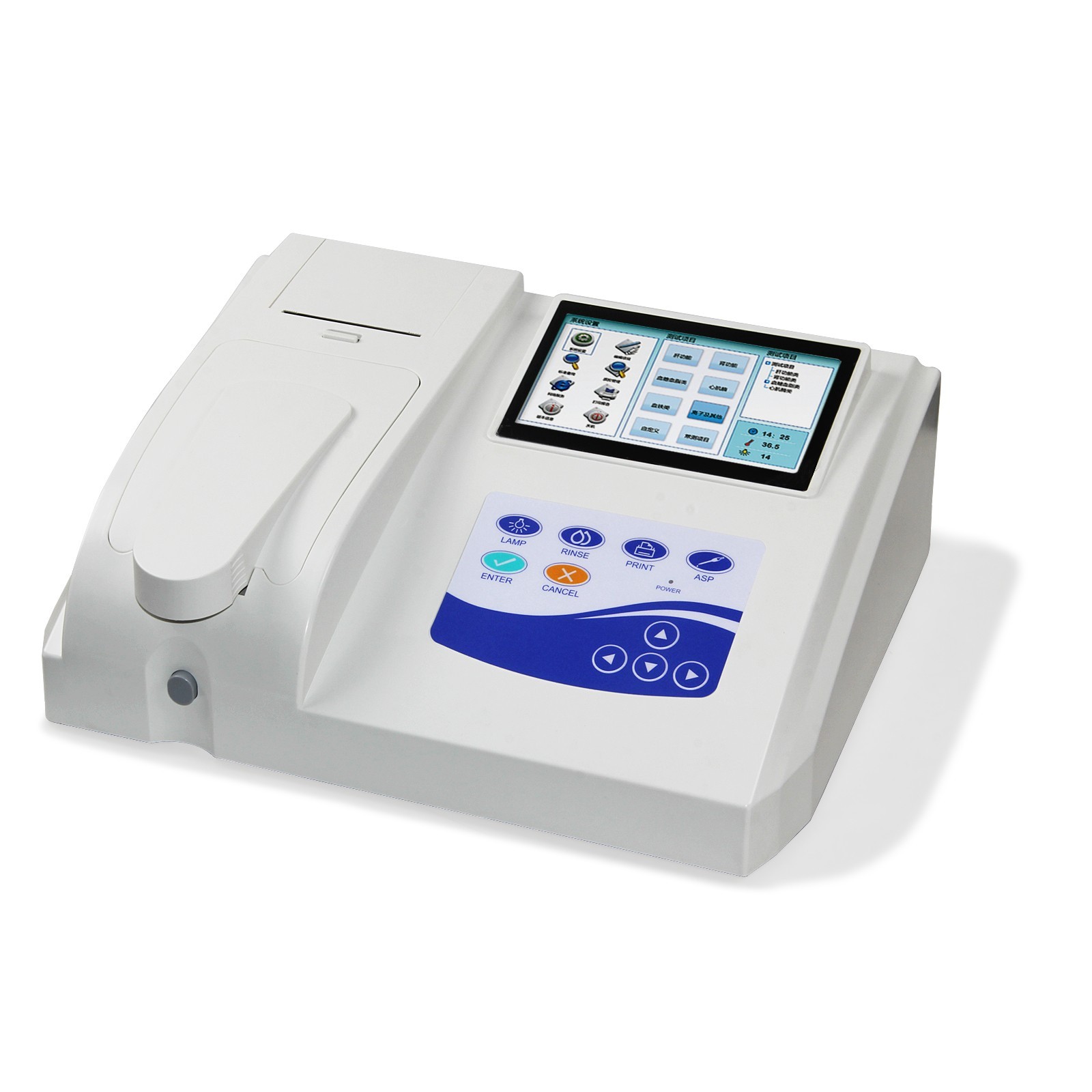 RR300BC Semi-automatic Biochemistry Analyzer body fluid test printer Touchscreen