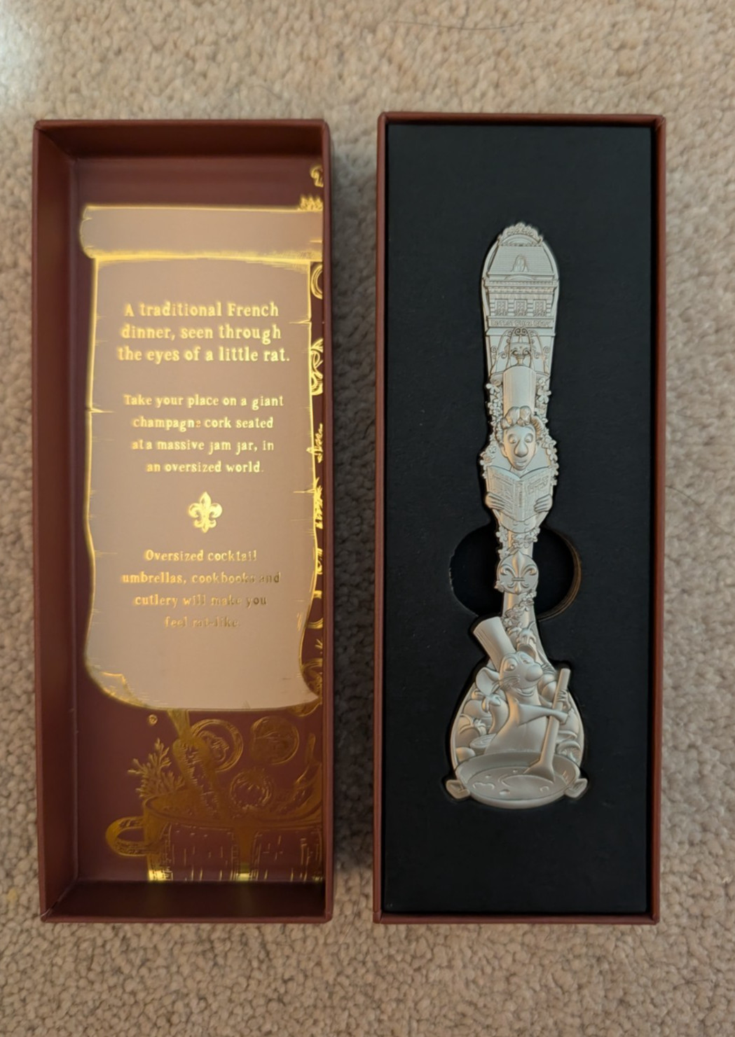 Disneyland Paris Ratatouille Bistrot Chez Remy Collectible Souvenir Spoon Box