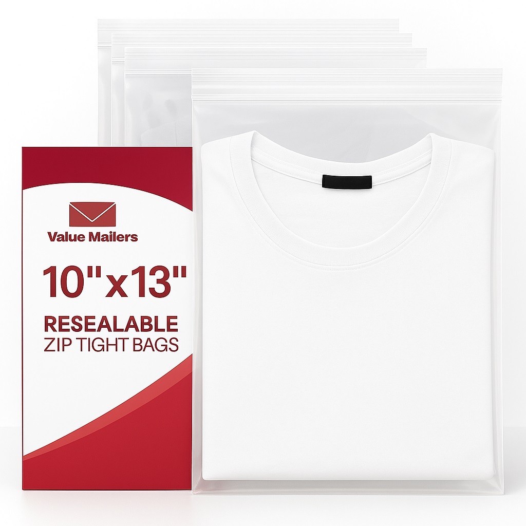 200 10x13 Clear Plastic Zipper Poly Locking Reclosable Bags 2 MiL
