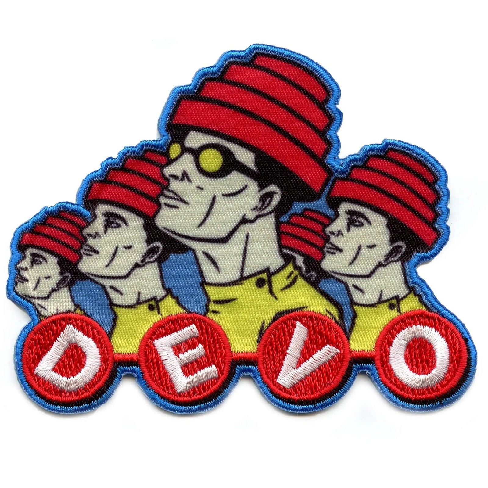 Devo Band Lineup Patch New Wave Music Sublimated Embroidered Iron On