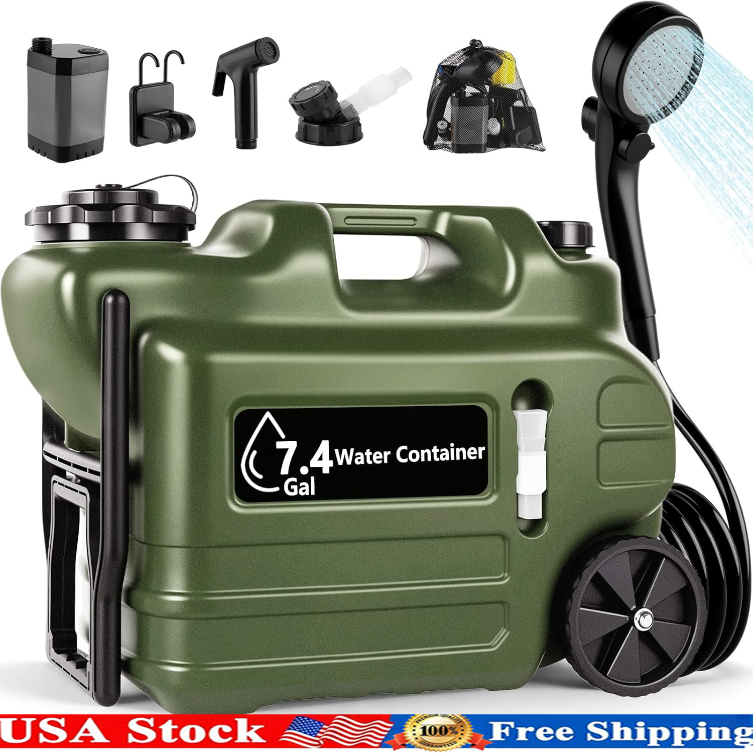 Portable Shower for Camping, Camping Shower Kit Outdoor Shower for Travel,Hiking Portable Shower for Camping, Camping Shower Kit Outdoor Shower for Travel,Hiking
