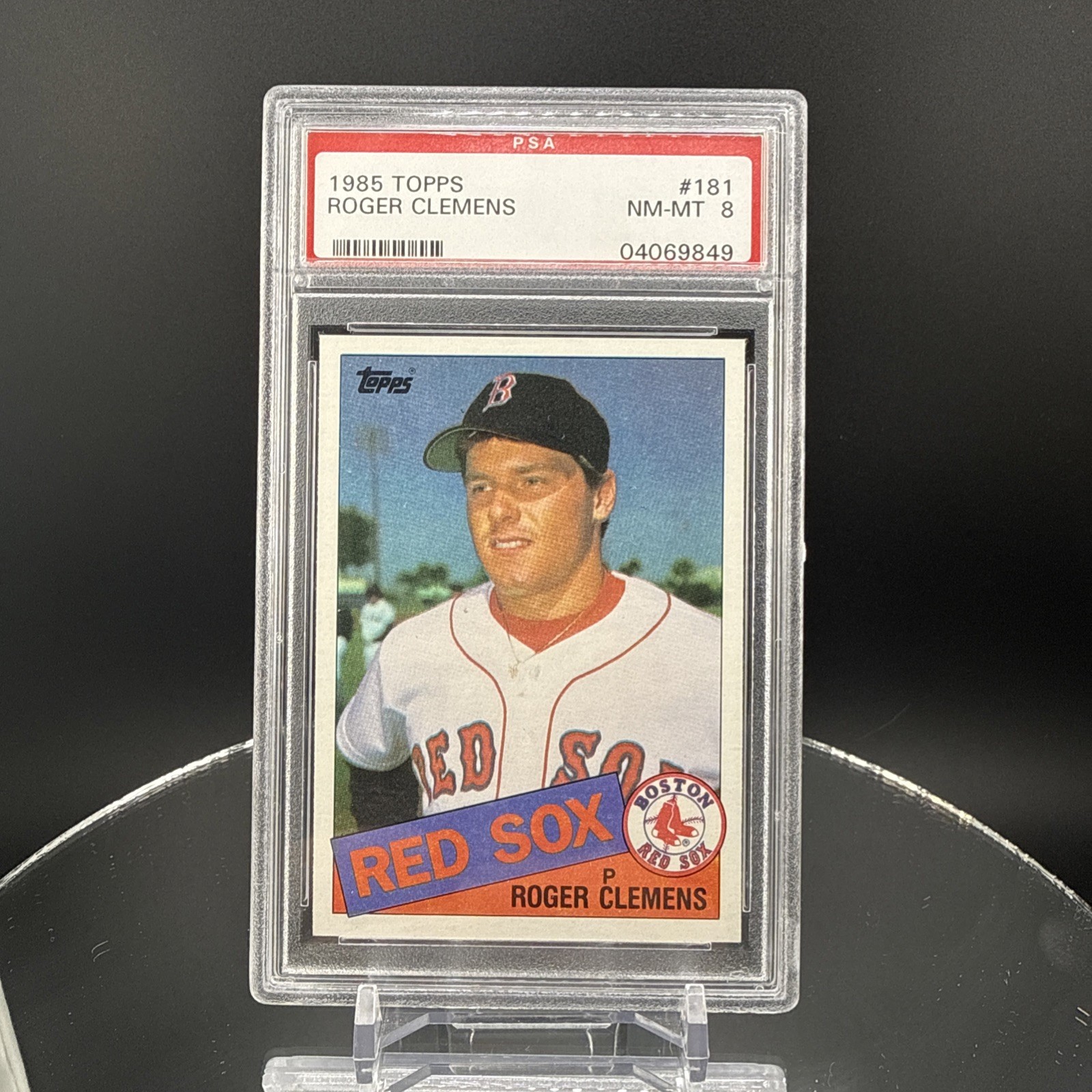 1985 Topps Roger Clemens #181 Rookie RC Boston Red Sox PSA 8 NM-MT