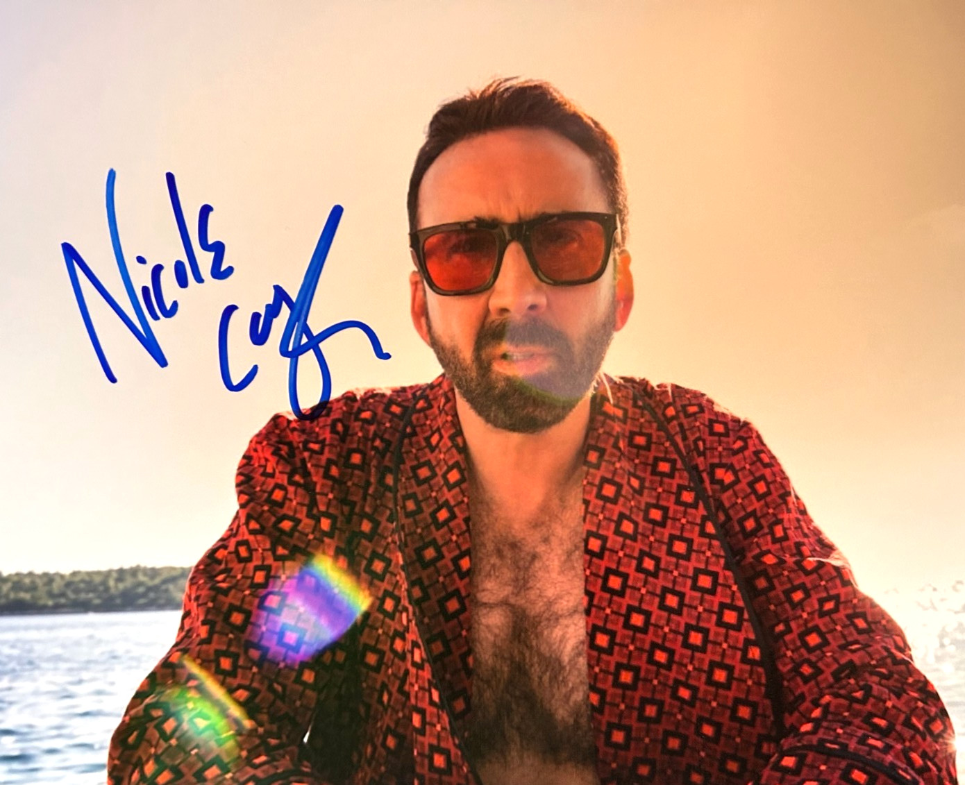 Nicolas Cage Signed 8x10\