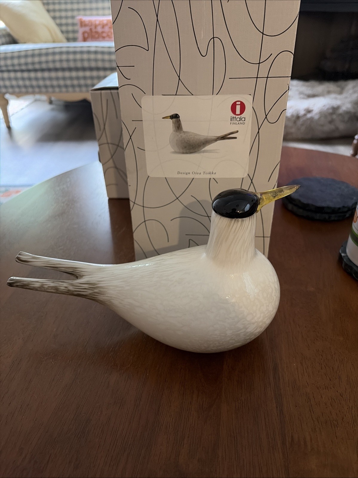 Hand Blown Glass iittala Toikka Arctic Tern 2000 Annual Bird Finland