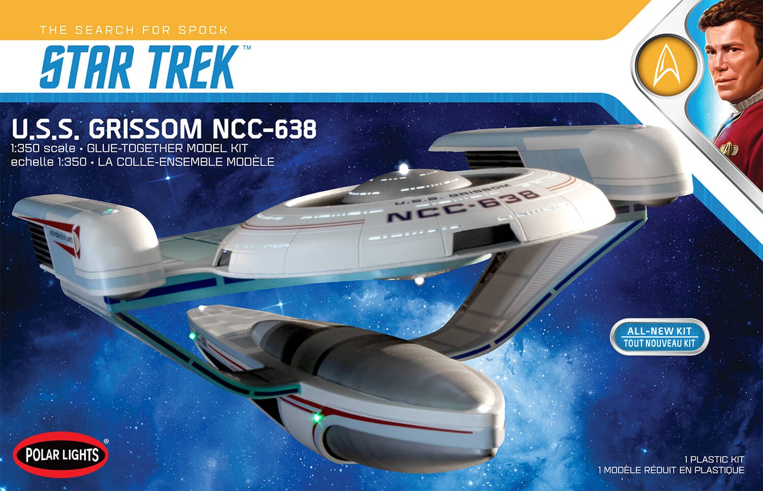 Polar Lights 1/350 USS Grissom Star Trek Plastic Model Kit POL991