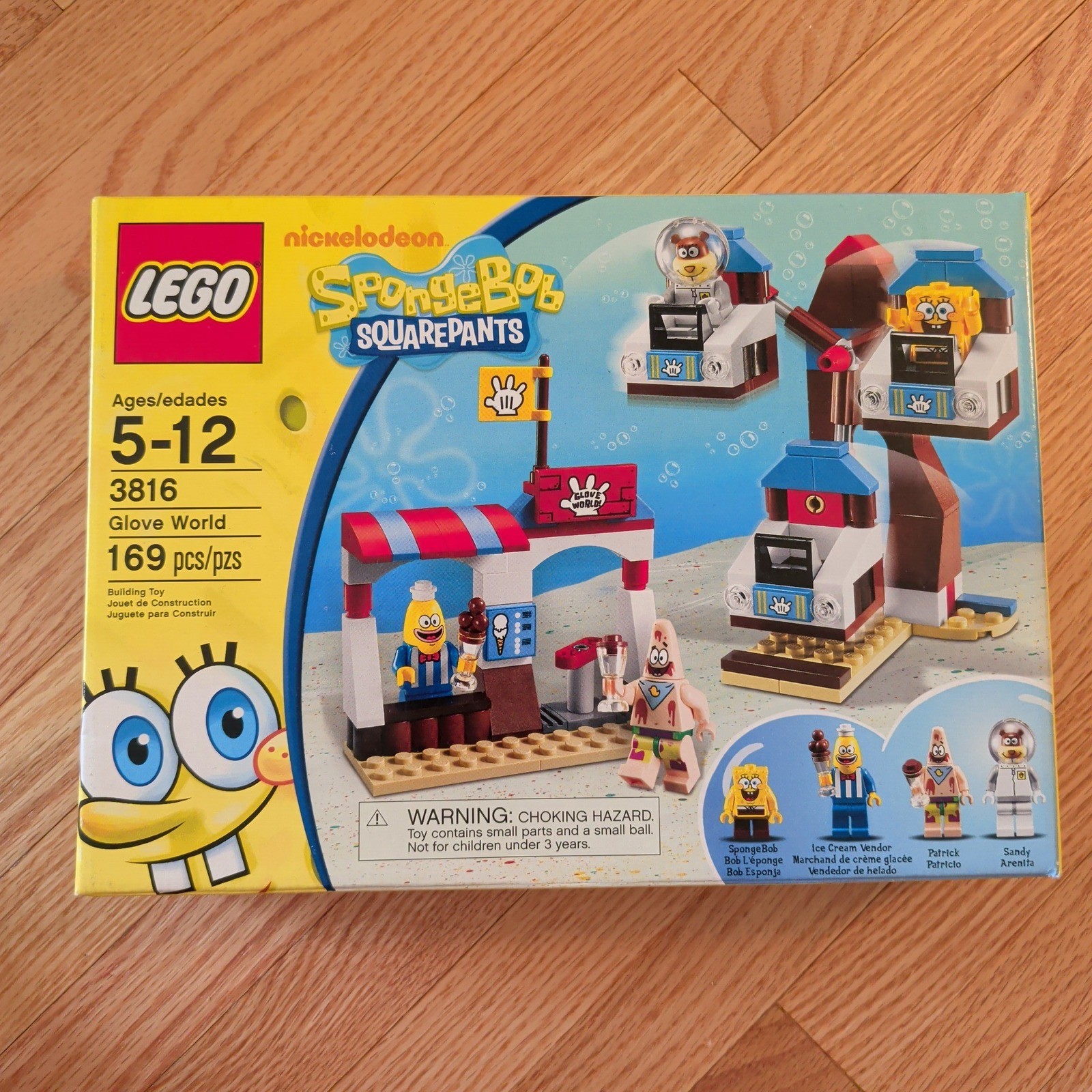LEGO SpongeBob SquarePants Glove World 3816 Ferris Wheel Set 169 Pcs New Sealed