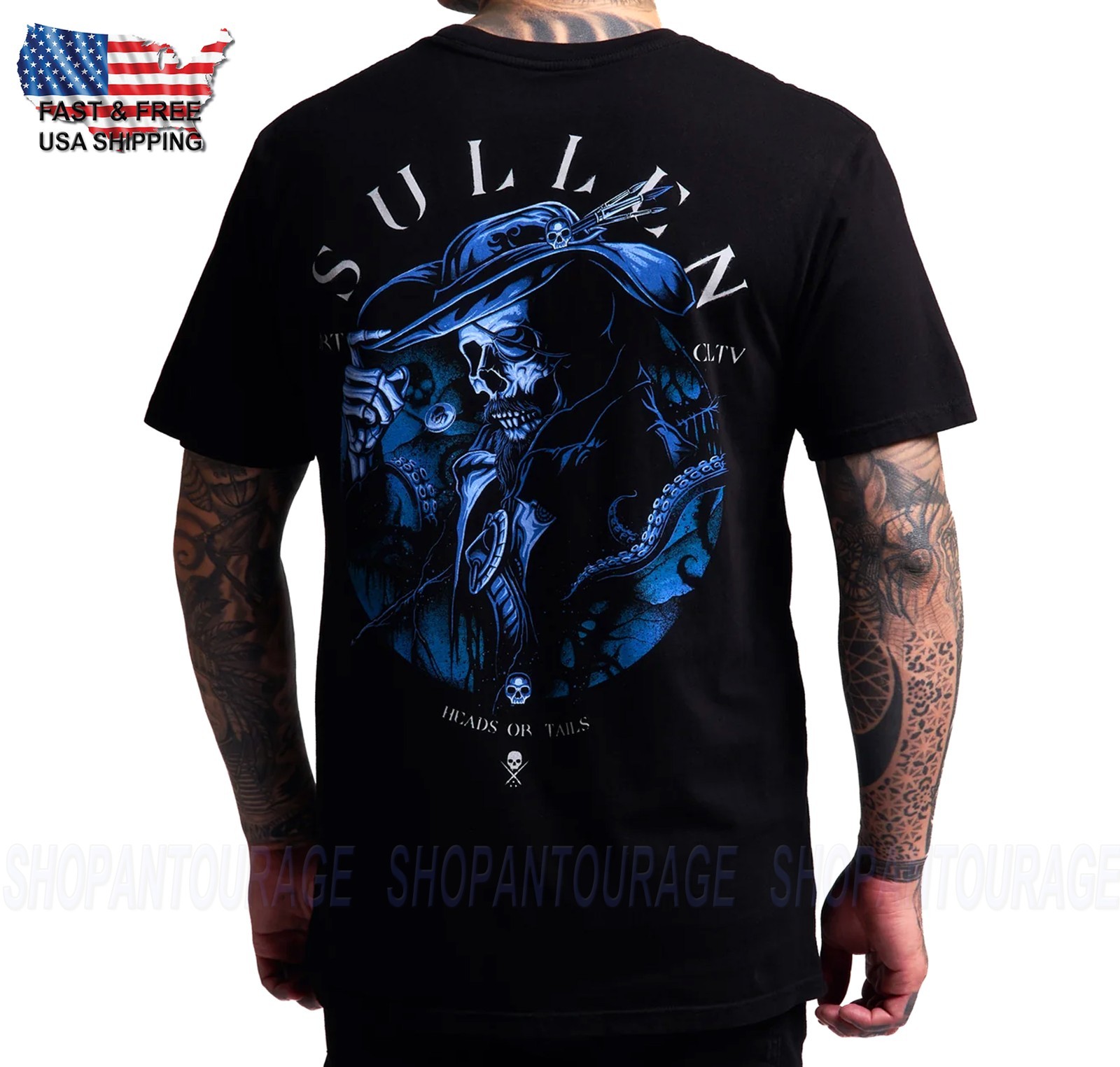 Sullen Art Collective Heads Or Tales Premium SCM8964 Short Sleeve Men`s T-shirt