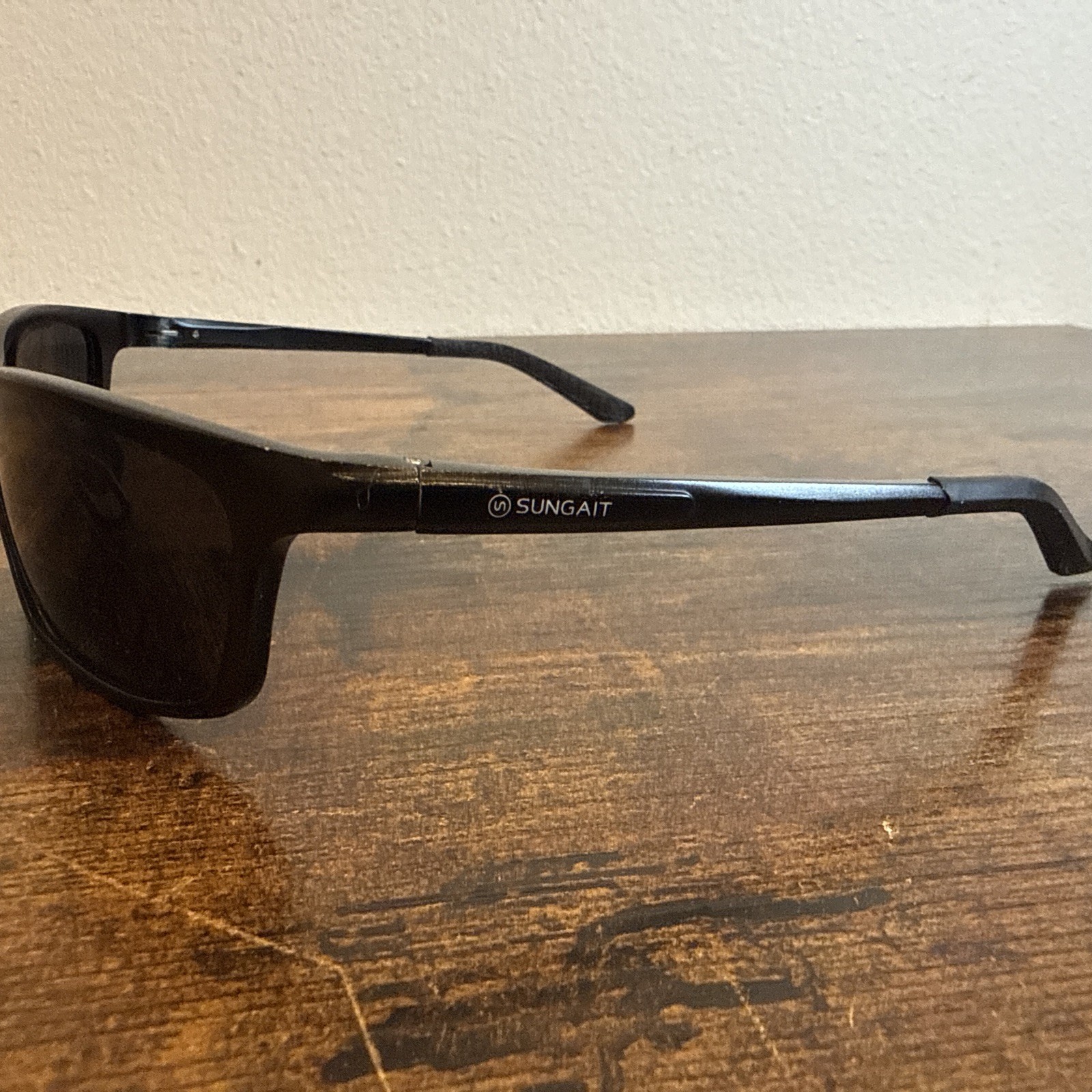 SUNGAIT 2179 Sunglasses Black Wrap Style Smoke UV400 Men Sport Vintage 2179 C1 SUNGAIT 2179 Sunglasses Black Wrap Style Smoke UV400 Men Sport Vintage 2179 C1