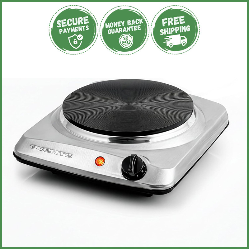 ELECTRIC COUNTERTOP SINGLE BURNER Cooktop Cast Iron Hot Plate Stove 1000W Cooker