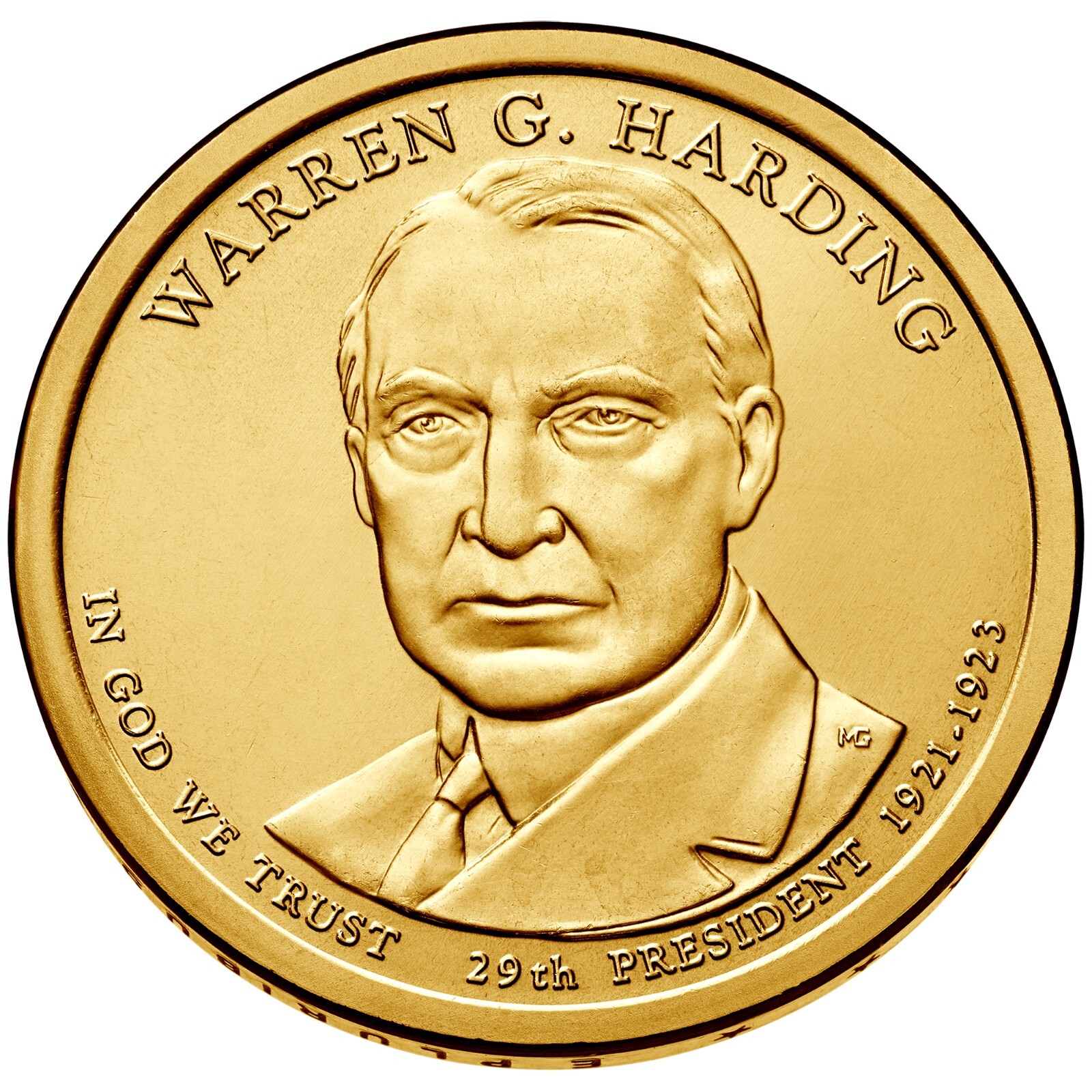 2014 D Warren Harding Presidential Dollar From Mint Roll
