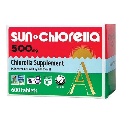 Sun Chlorella, Chlorella A Tablets, 500 MG, 600 tab