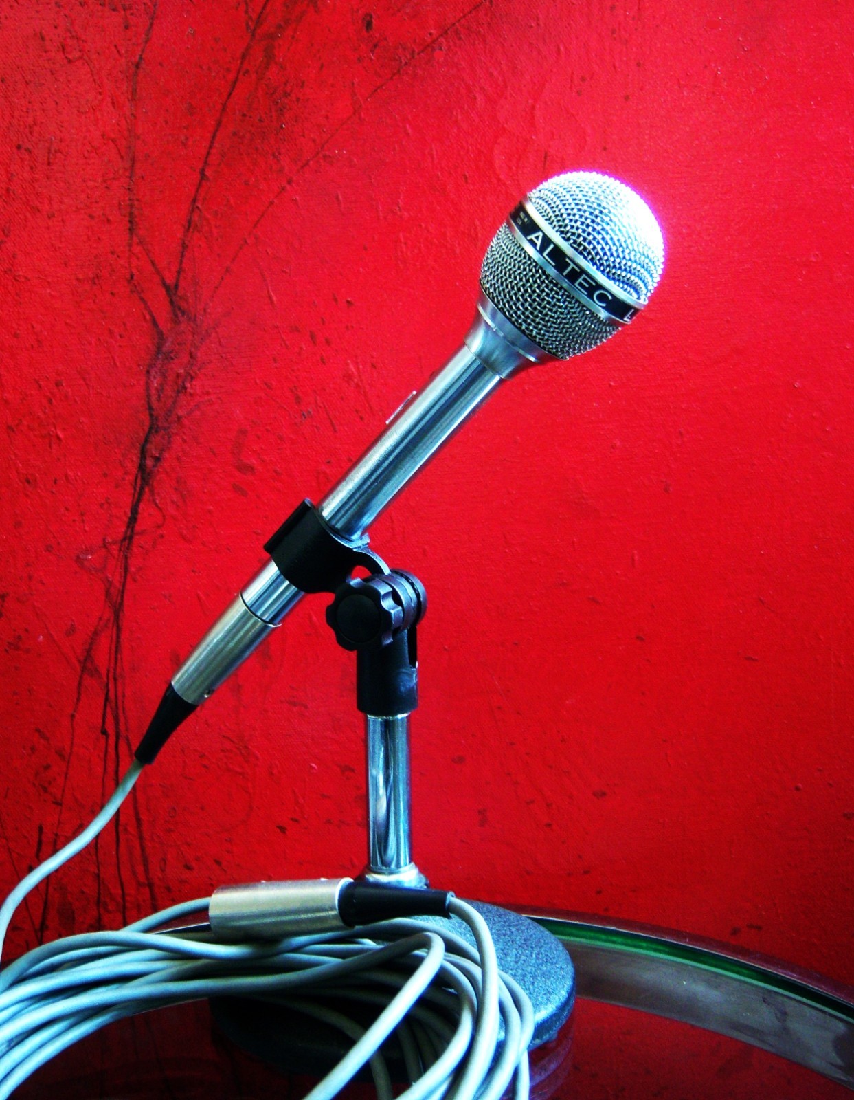 Vintage RARE 1960's Altec Lansing 650B / 654A dynamic cardioid microphone # 2