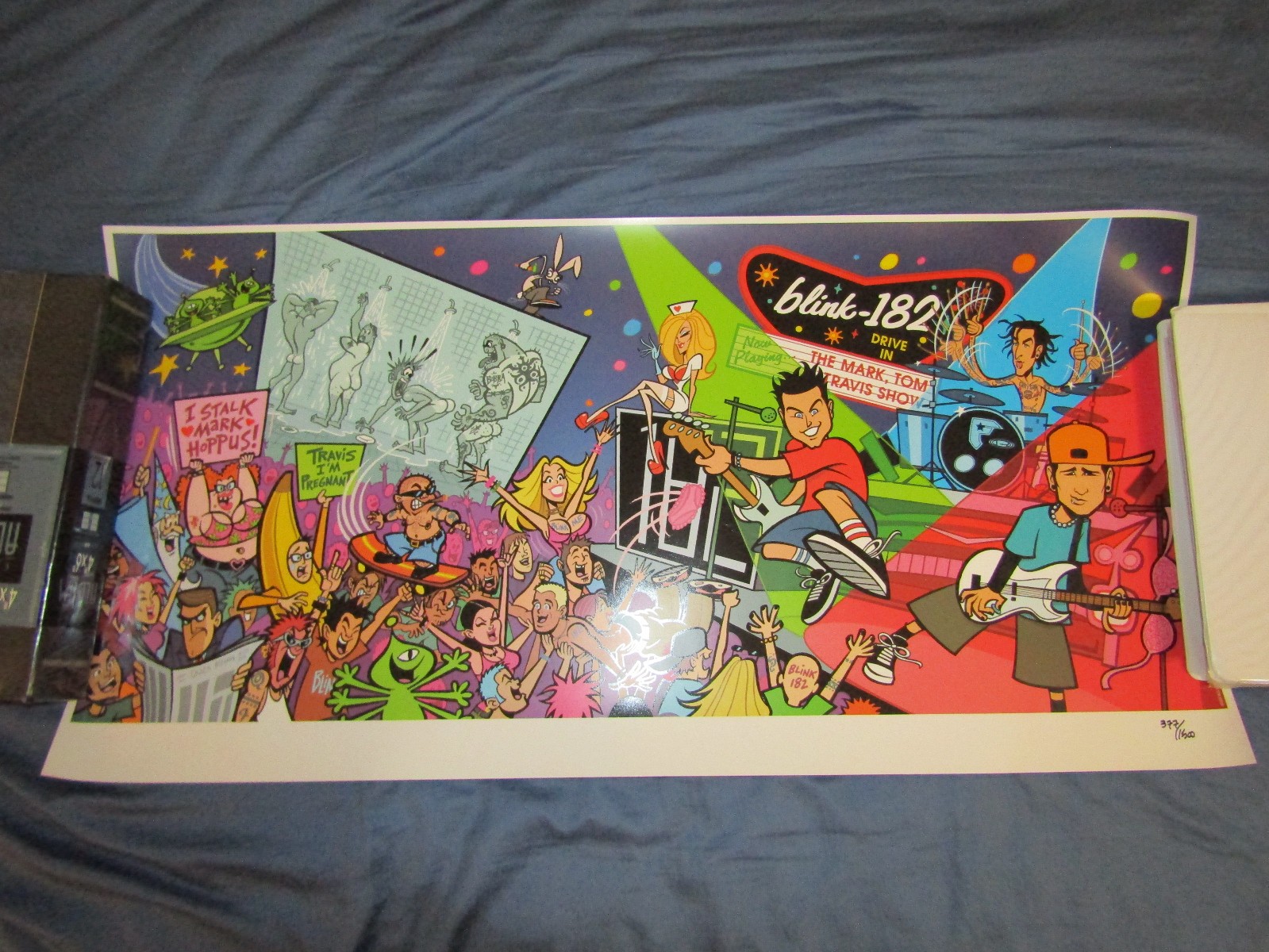 *Very Rare* Blink 182 Mark Tom Travis Show Original Lithograph