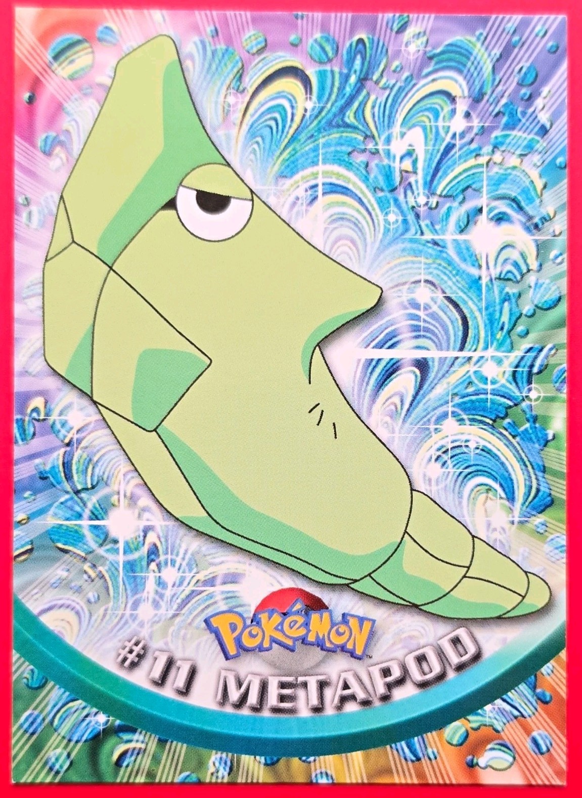 Topps Pokémon TV Animation Edition Metapod #11 1999 English Original Hologram Topps Pokémon TV Animation Edition Metapod #11 1999 English Original Hologram