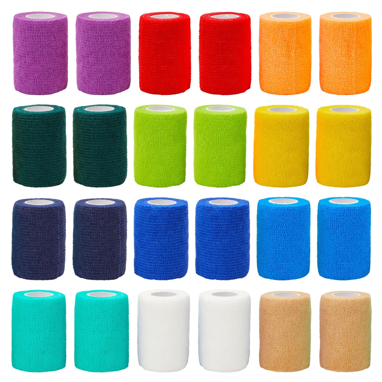 Self-Adherent Cohesive Bandage Rolls, 4\