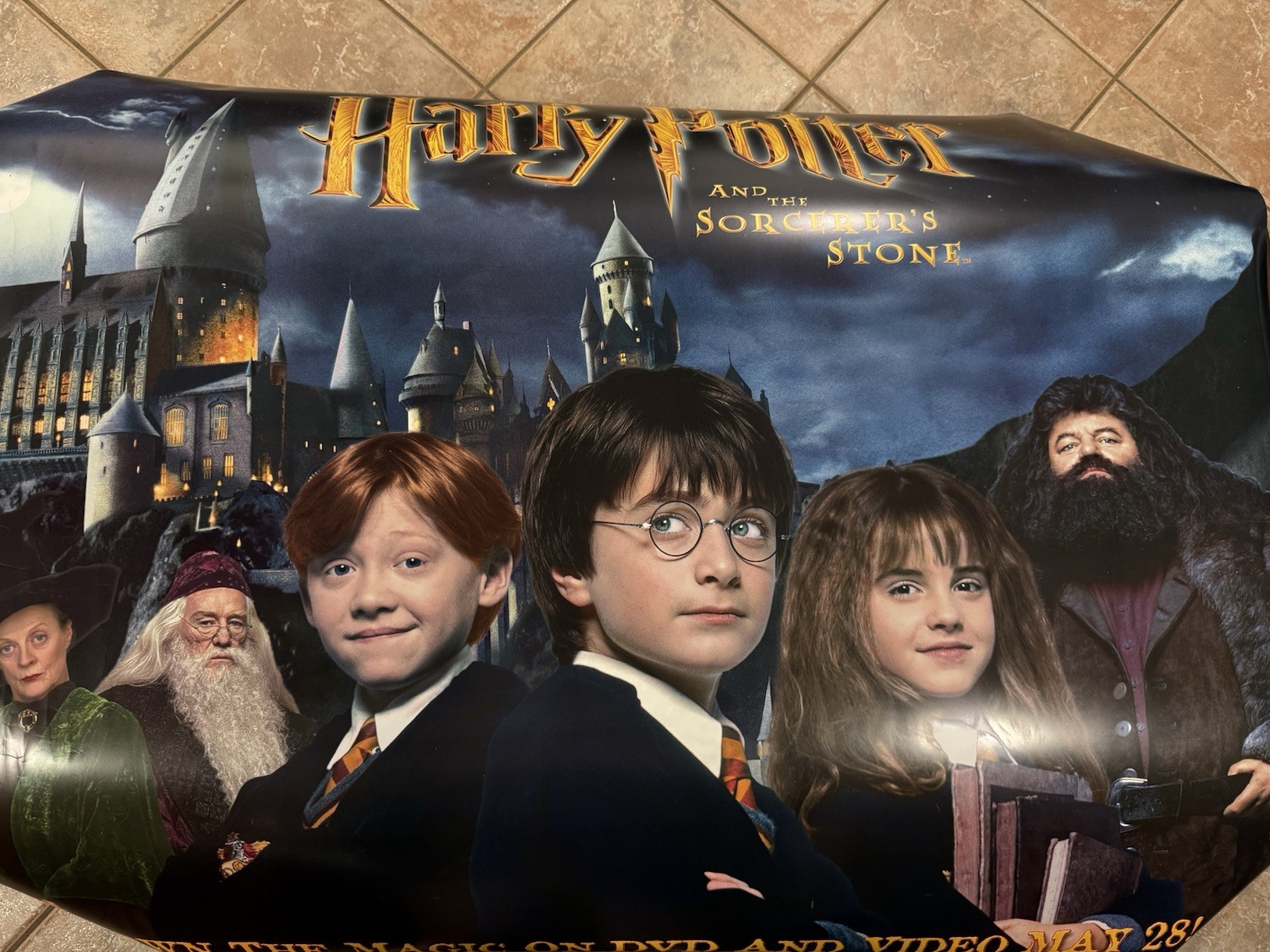 VTG Harry Potter And The Sorcerer’s Stone 2002 Store Promo Poster 44”x36” 2-side VTG Harry Potter And The Sorcerer’s Stone 2002 Store Promo Poster 44”x36” 2-side