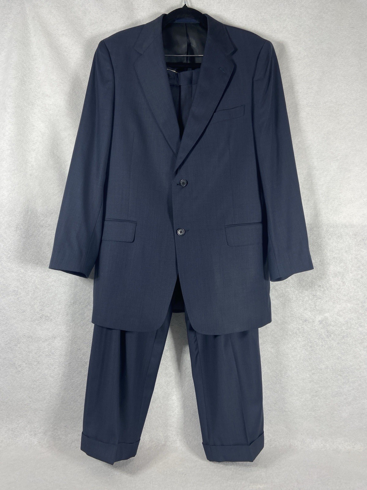 Vintage Daniel Cremieux Loro Piana 2PC Pant Suit Men’s 40R Blue Wool Pants 33x30