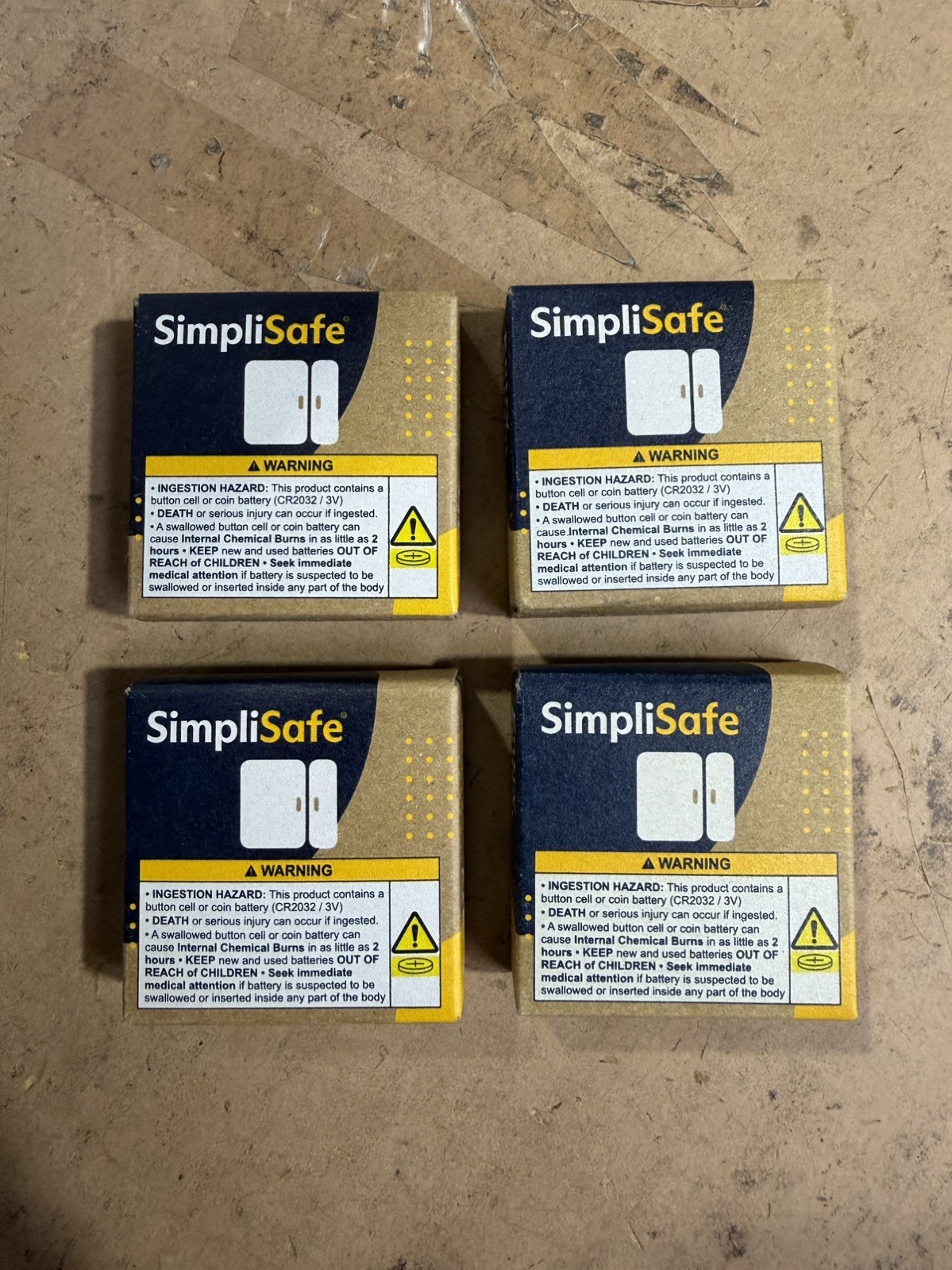 SimpliSafe Door Window Magnetic Entry Sensor ES3 (Gen 3)  4-Pack - Brand New