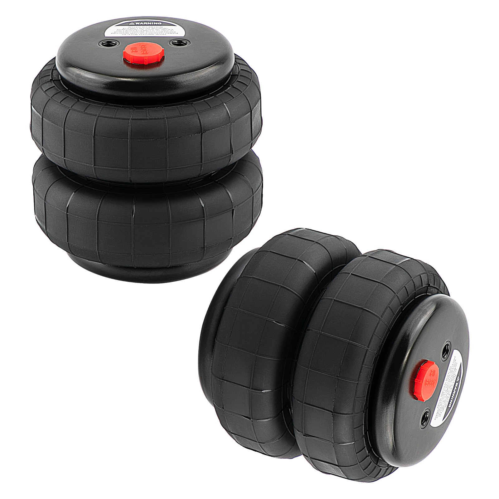 Set of 2 Air Ride Suspension Bag Standard 2500 lb 1/2