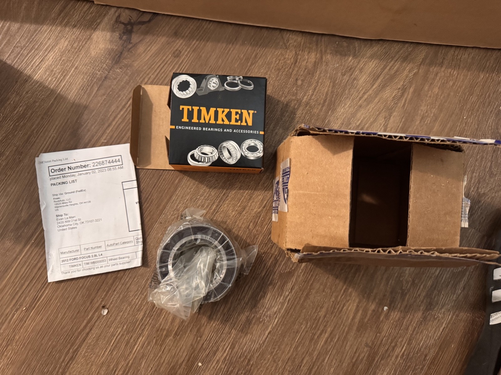 Wheel Bearing-FWD Timken WB000053