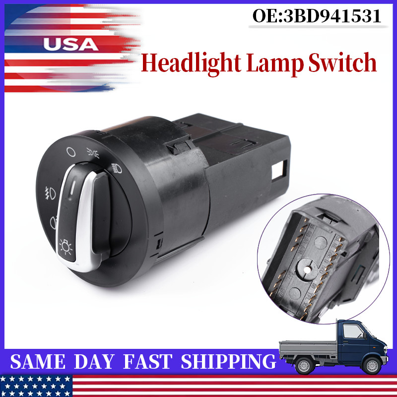 No.3BD941531 Light Switch — For VW Jetta Bora Golf MK4 Passat B5 3BD941531C
