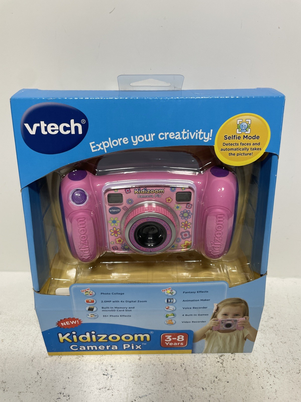 Vtech Kidizoom Kids Camera Pix W/ Selfie Mode 2.0 MP Pink Brand NEW