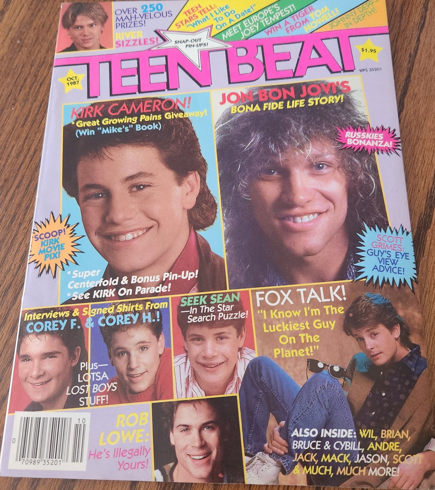 Teen Beat Magazine October 1987 Teen Beat Magazine October 1987