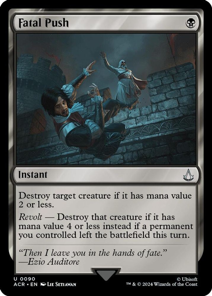 2024 Magic: The Gathering: ACR - Fatal Push (#90, U, Near Mint)