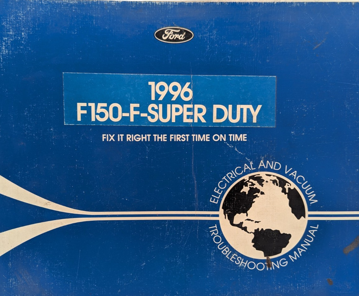 1996 Ford F-150 + Super Duty Electrical Wiring Diagrams Manual OEM 96 Book