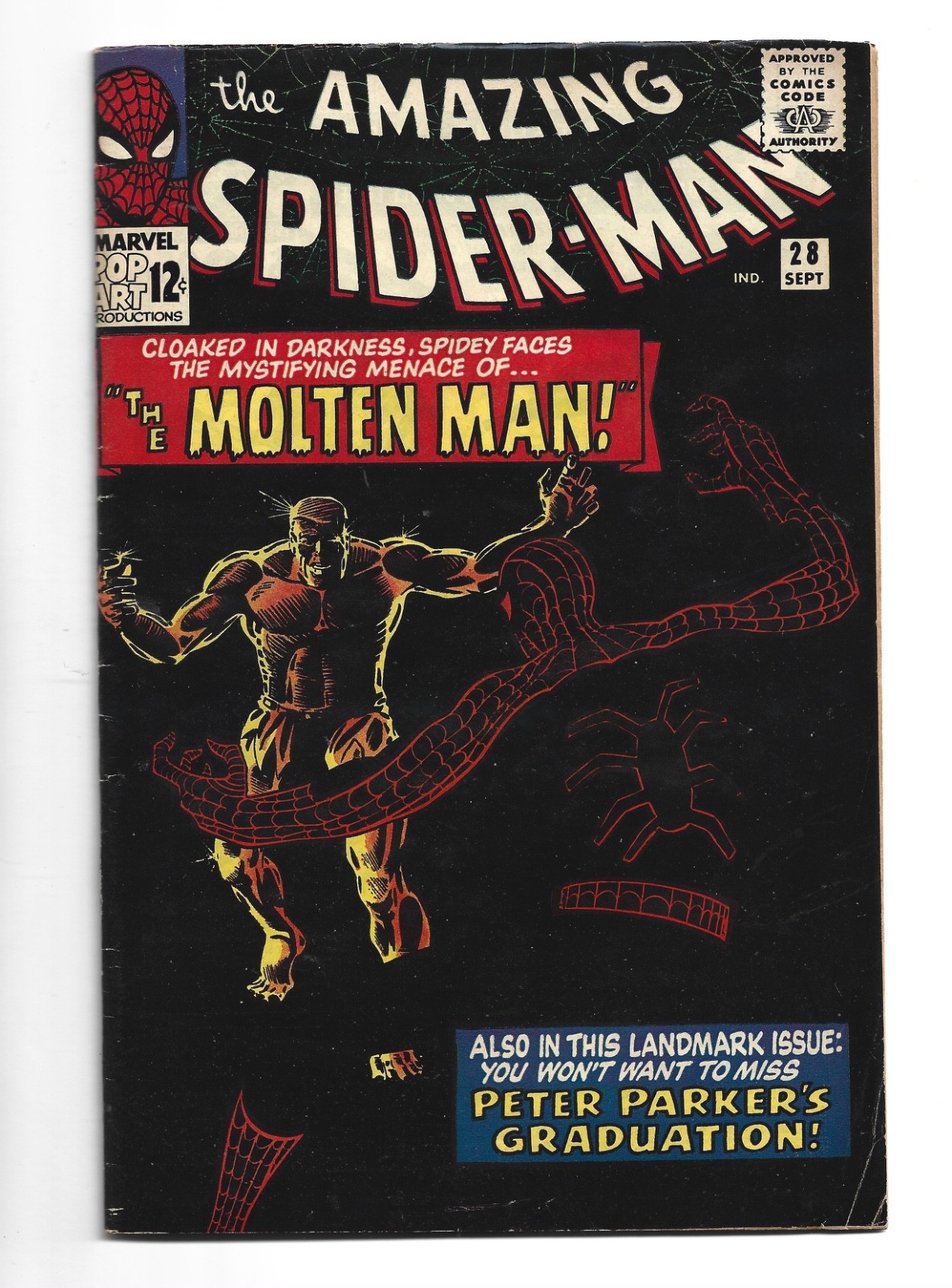 Amazing Spider-man #28, FN/VF 7.0, 1st Appearance Molten Man