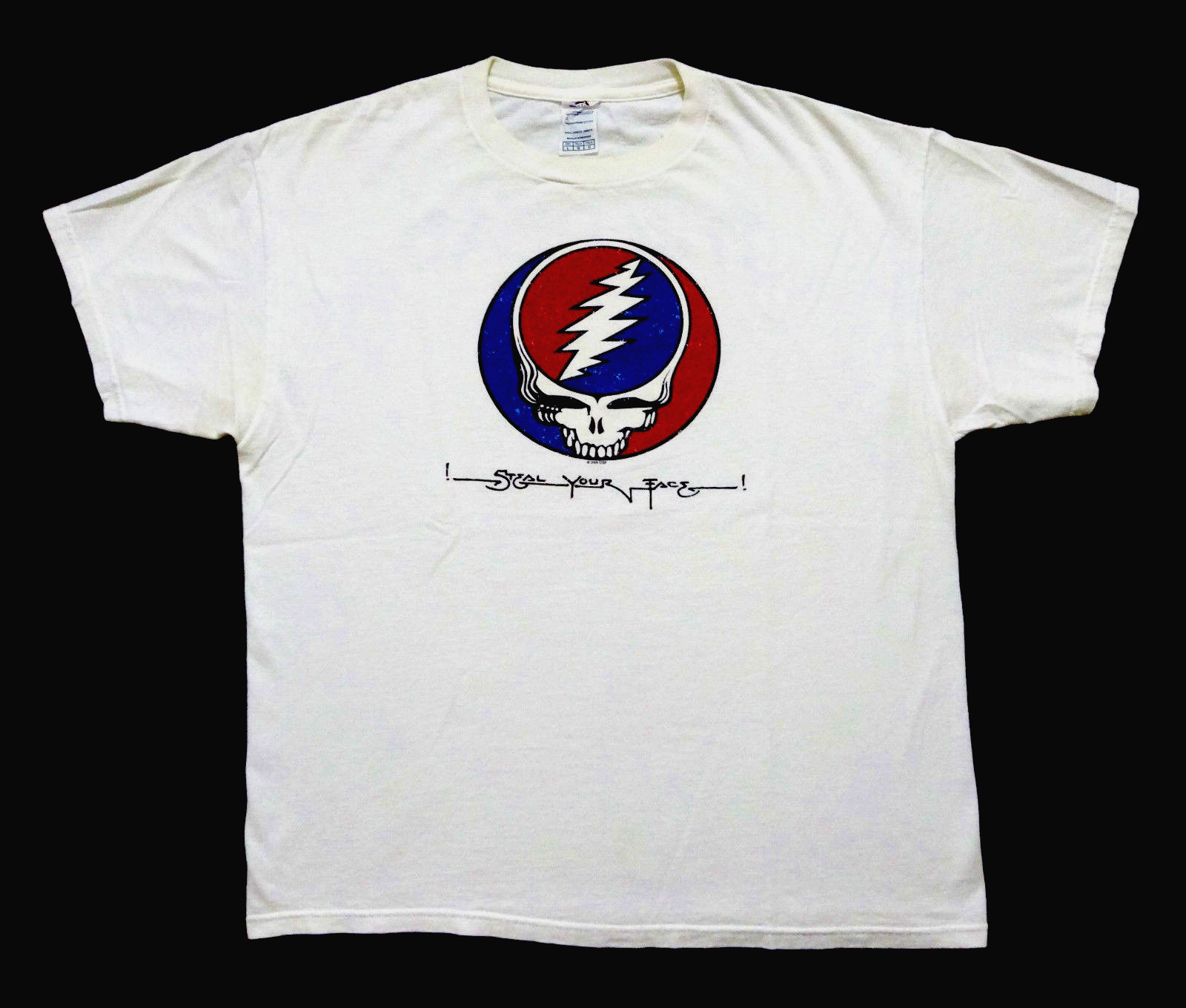 Grateful Dead Shirt T Shirt Steal Your Face  The Dead 2009 Tour White Tee GDP L
