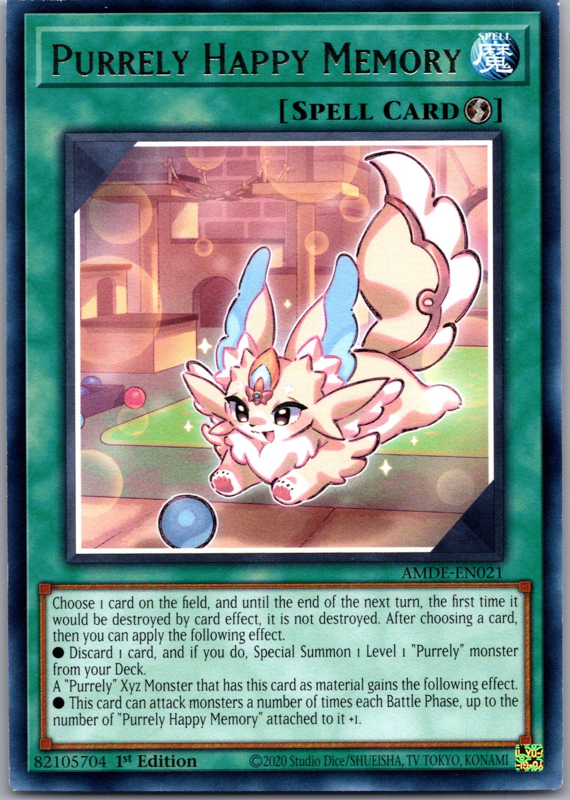 Purrely Happy Memory Rare Amazing Defenders AMDE-EN021 NM