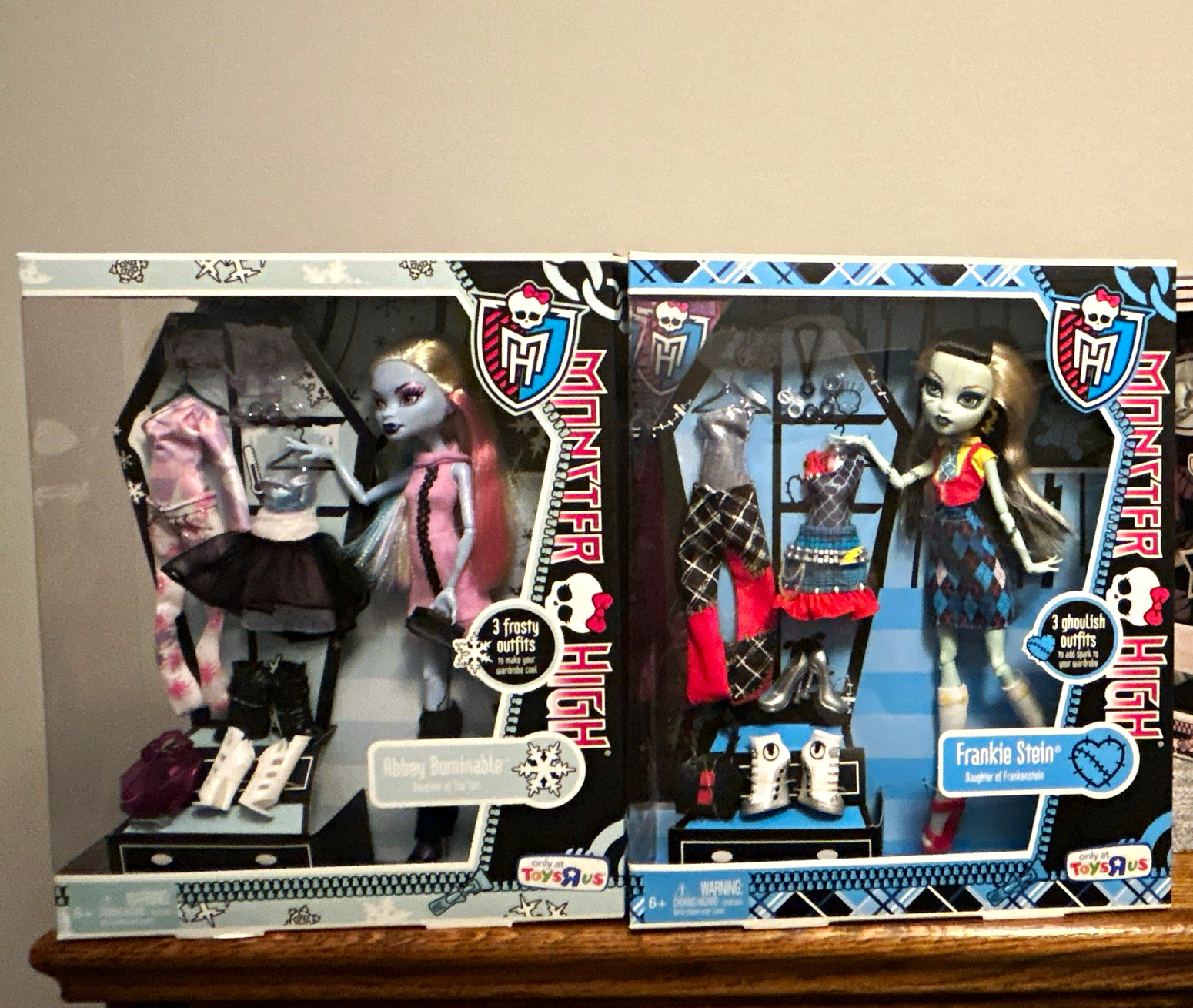 2011 Mattel Monster High Abbey Bominable & Frankie Stein 11 in Dolls Lot of 2 