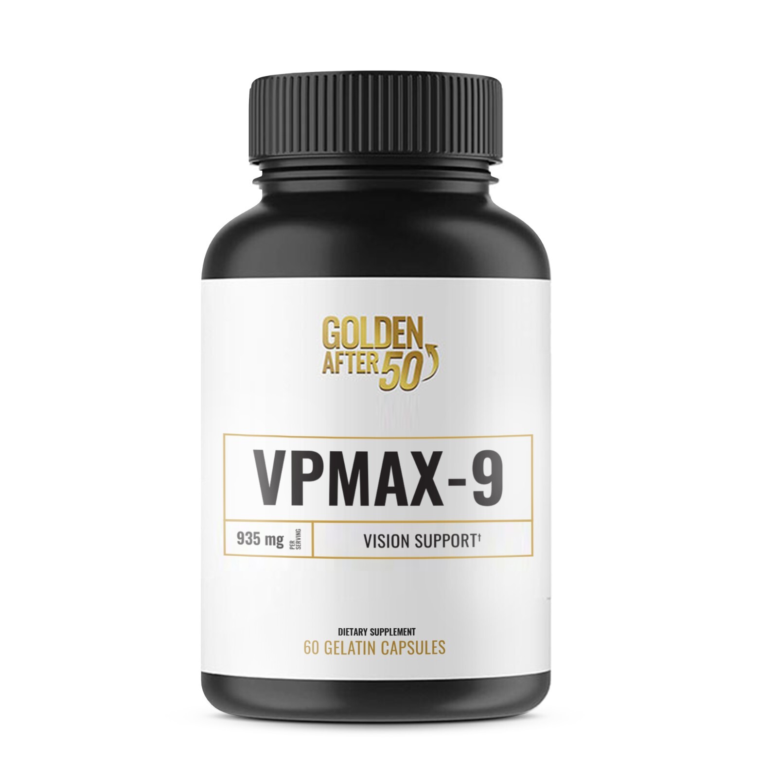Golden After 50\'s VPMAX-9 is a vision support formula. 1 Month Supply. Golden After 50\'s VPMAX-9 is a vision support formula. 1 Month Supply.