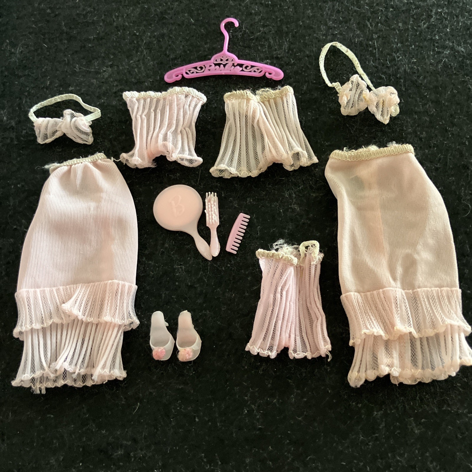 Vintage Mattel Fashion Pink Lovely Lingerie PAK For Barbie COMPLETE 1964 VHTF