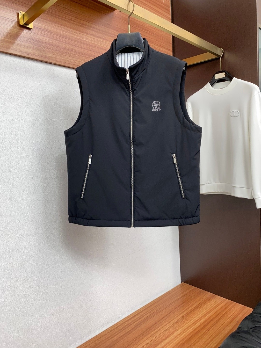 Brunello Cucinelli Men's Fall/Winter Vest Jacket Black