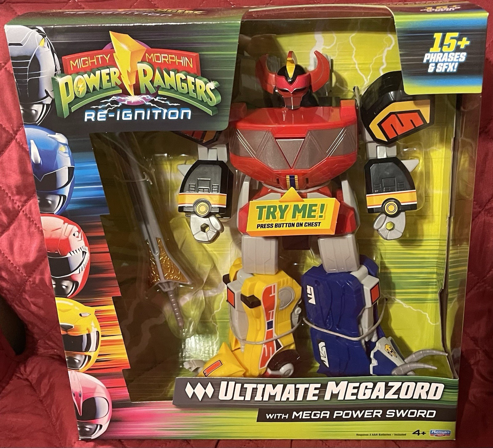 Mighty Morphin Power Rangers Ultimate Megazord W/ Mega Power Sword 15 Phrase New