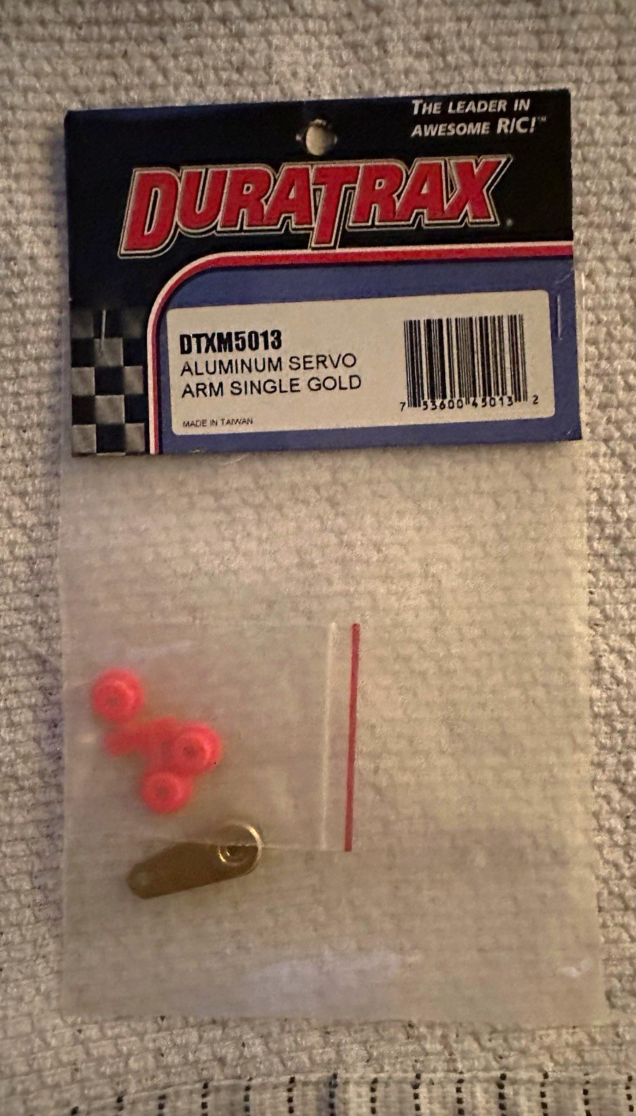 DuraTrax DTXM5013 Aluminum Servo Arm Single Gold 17 Years & Up